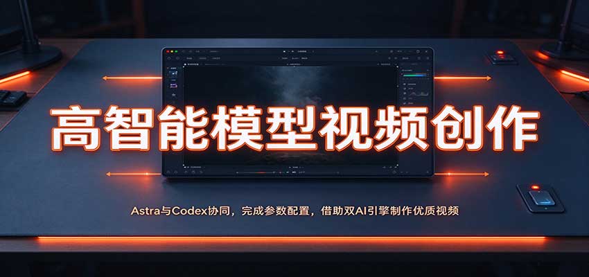 高智能模型视频创作：Astra与Codex协同，完成参数配置，借助双AI引擎制作优质视频-知创网