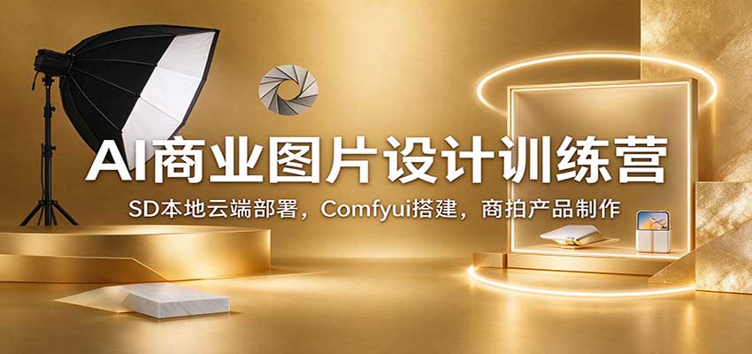 AI商业图片设计训练营：SD本地云端部署，Comfyui搭建，商拍产品制作-知创网