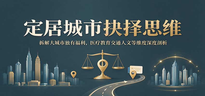 定居城市抉择思维:拆解大城市独有福利,医疗教育交通人文等维度深度剖析-知创网