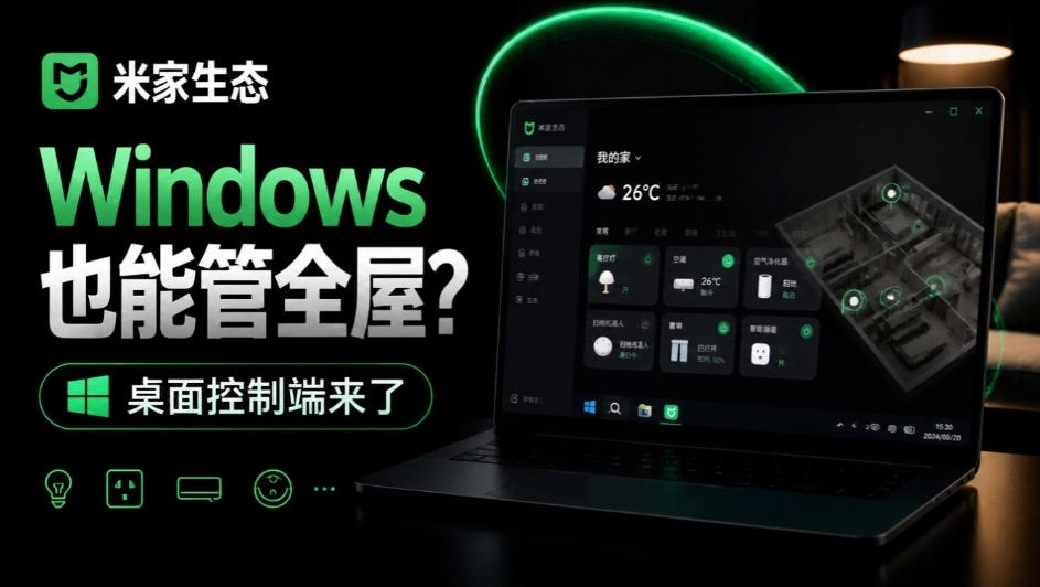 Windows电脑也能管全屋？这下真省心，米家生态桌面控制端来了，Github最新开源，MiHome-Windows-知创网