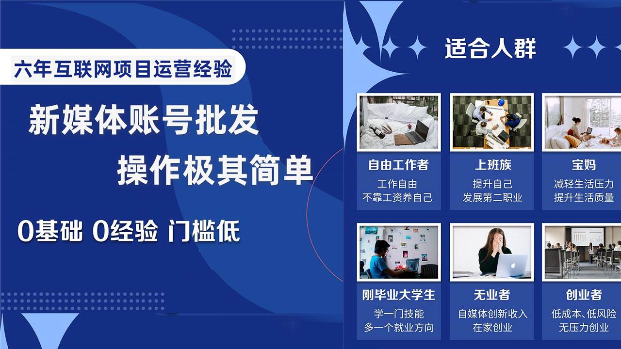自媒体账号批发，看我怎么一天赚1个W，超简单-知创网