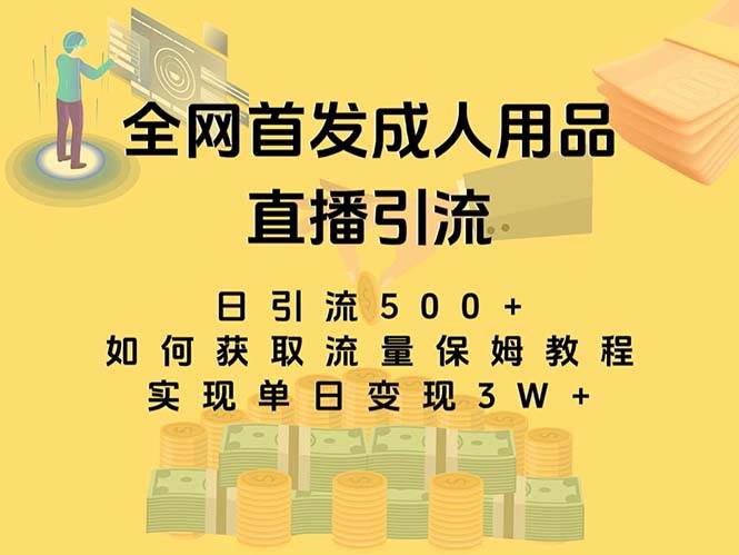最新全网独创首发，成人用品直播引流获客暴力玩法，单日变现3w保姆级教程-知创网