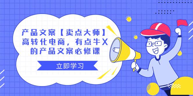 产品文案【卖点大师】高转化电商，有点牛X的 产品文案必修课-知创网