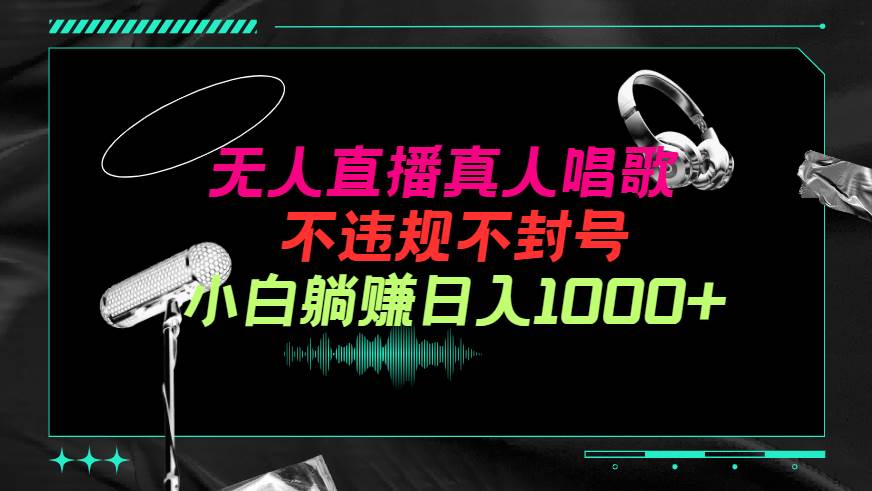 抖音24小时无人直播音乐，不违规，不封号纯撸音浪，小白实操当天日入1000+-知创网