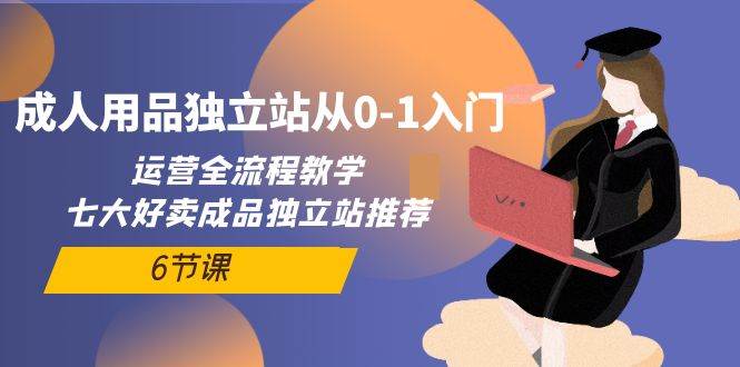 成人用品独立站从0-1入门，运营全流程教学，七大好卖成品独立站推荐-6节课-知创网