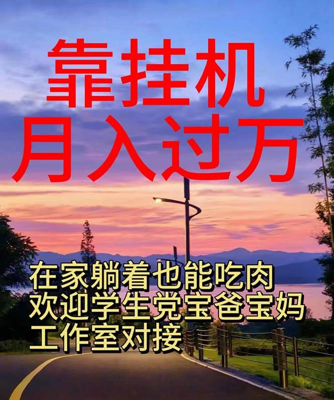 靠挂机，日入1000+，躺着也能吃肉，电脑手机都可挂-知创网