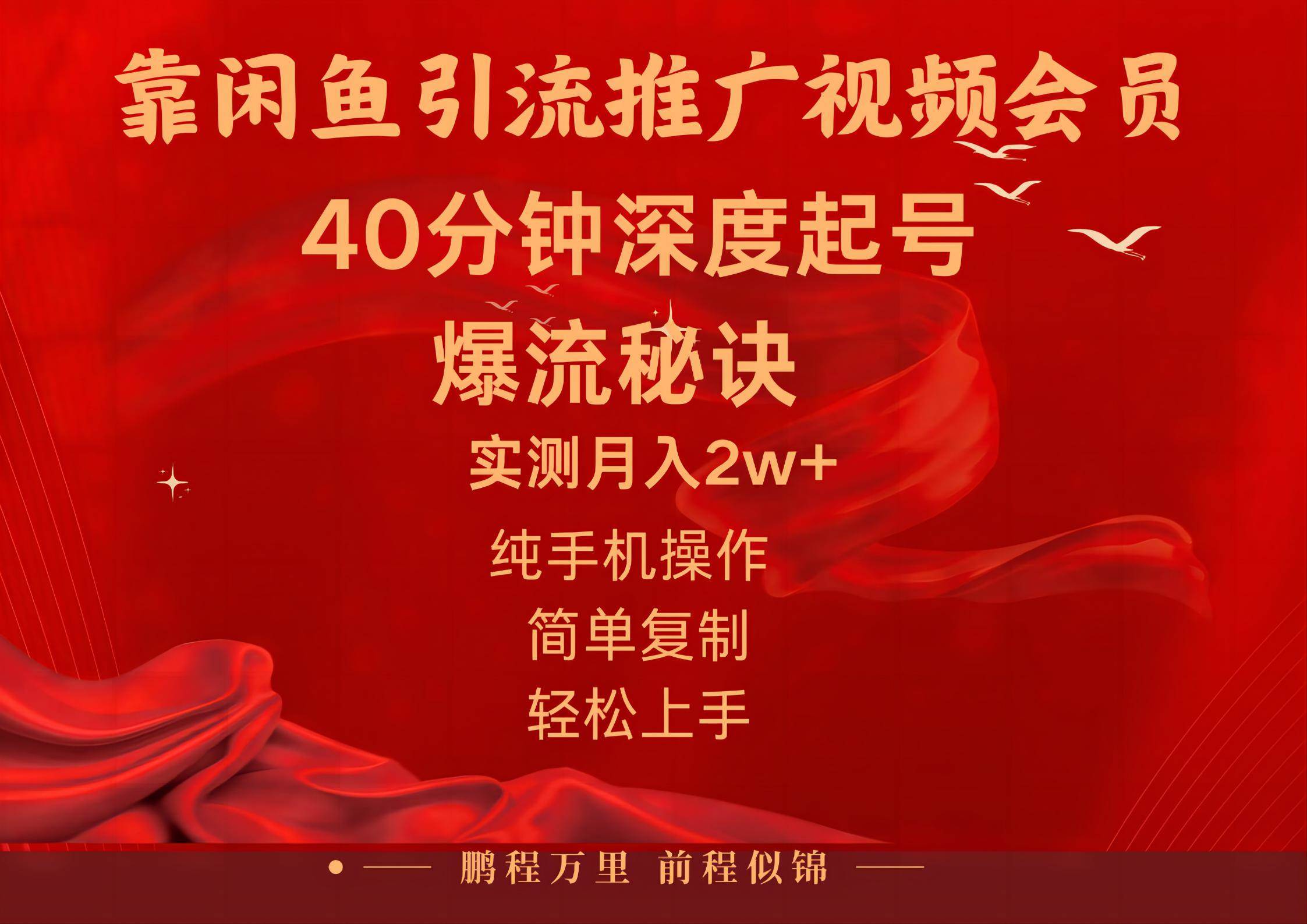 闲鱼暴力引流推广视频会员，能做到日入2W+，操作简单-知创网
