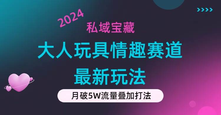 私域宝藏：大人玩具情趣赛道合规新玩法，零投入，私域超高流量成单率高-知创网
