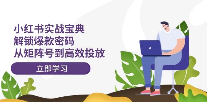 小红书实战宝典：解锁爆款密码，从矩阵号到高效投放-知创网